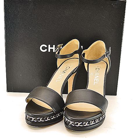 chanel sandals black|chanel sandals shop online.